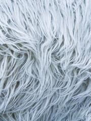 Azure furry texture backdrop close up. Abstract