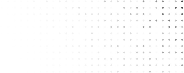 Monochrome halftone background with dots