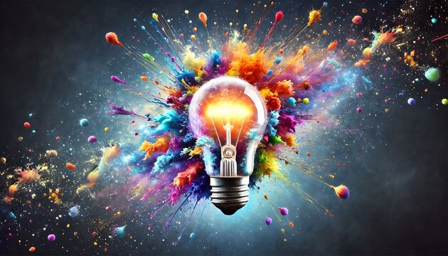 Brilliant Ideas: Light Bulb with a Kaleidoscope of Colors