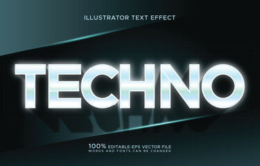 Techno Text Effect