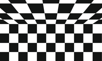 white and black empty space vector Chess pattern. Background finish flag.