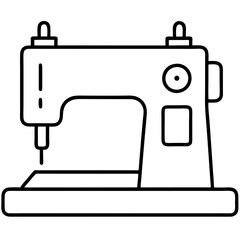 Sewing Machine Line Icon 