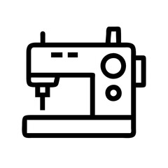 Sewing Machine Line Icon 