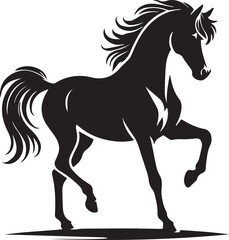 Horse illustration silhouette