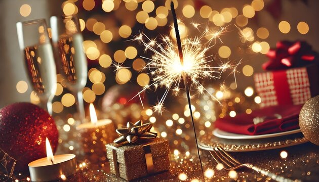 New Year's Eve Sparkler Celebration
