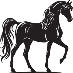Horse illustration silhouette