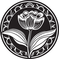 tulip flower with a white background