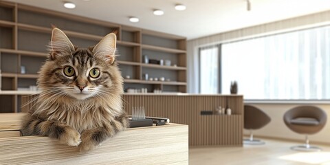 Realistic Cat Grooming Workflow in Modern Salon