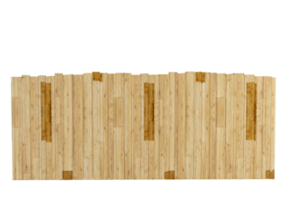 wood board isolated on white 3d render