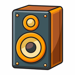 speaker on white background