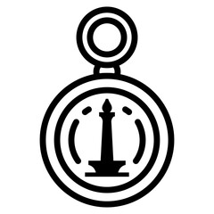 Keychain Souvenir Icon For Design Element