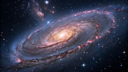 Fototapeta premium Astronomical galaxy star telescopic clear close image
