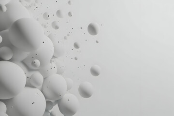 Abstract 3D White Sphere Background