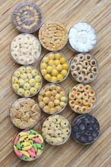 Assorted Indonesian Cookies in Clear Containers