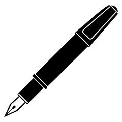 Fountain Pen Line Art Vector Design