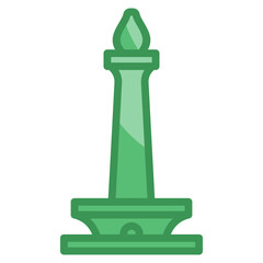 Landmark Monument Icon For Design Element