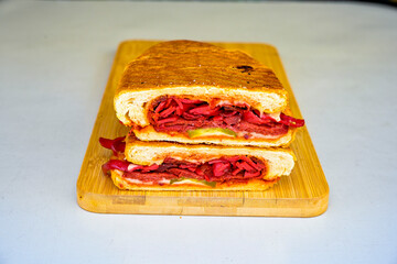 Turkish karisik atom kare  tost ( kasarli bazlama tost) . Sucuklu, Kasarli,  cheddarli, kavurmali...