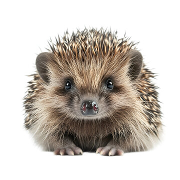 young hedgehog isolate die cut