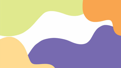 Minimalist abstract background with trendy bright colorful abstract waves