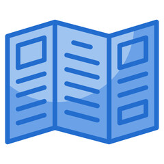 Travel Brochure Icon For Design Element