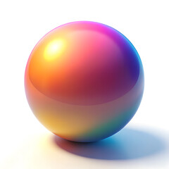 A Gradient Sphere with Soft Shadows: Sleek and Modern Design