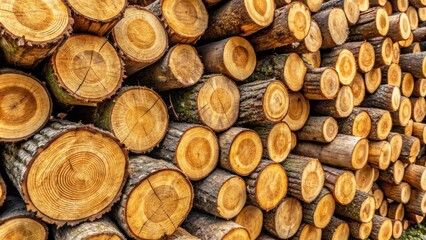Stacking of sawn logs, wood, stack, lumber, timber, forestry, industry, transportation, logging, trees, natural, forest, pile