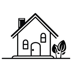 Home icon set for websites and apps house logo real estate Building for human habitation set Editable Vector Stroke