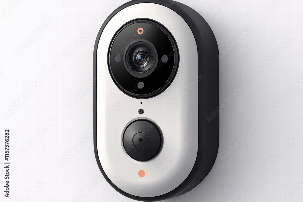 Poster smart doorbell with integrated camera and interactive features for enhanced security and convenience