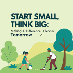  "Start small, think big, and make a difference for a cleaner tomorrow – a digital product promoting sustainable change for a better future."