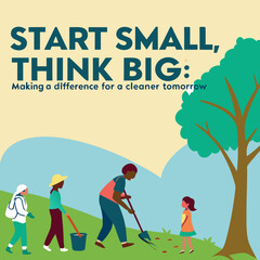  "Start small, think big, and make a difference for a cleaner tomorrow – a digital product promoting sustainable change for a better future."