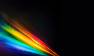 Abstract Prism Light Flair Background, Rainbow, Colorful Light