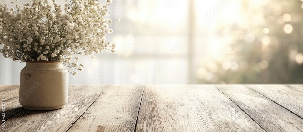 Poster aged book on wooden table with softly faded background and warm bokeh highlights providing empty spa