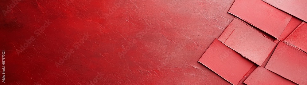 Poster red textured background with diagonal shadows and geometric pattern, perfect for design projects, pr