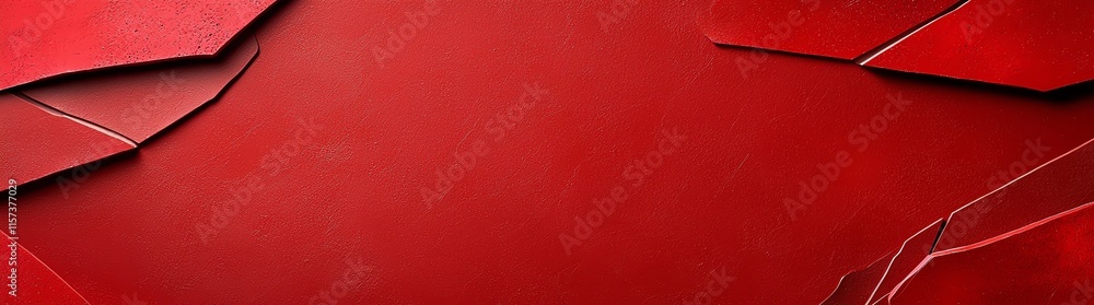 Poster abstract red geometric background featuring angular shapes and bold contrasting shades. perfect for 