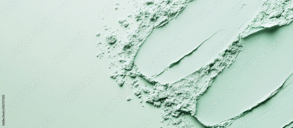 Poster mint green pastel gradient texture ideal for serene backgrounds or wallpapers with ample space for o