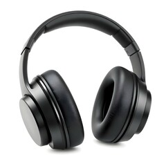 HeadPhones, Headphones isolate on white. Wireless headphones in black, high quality, isolated on a white background, for advertising or product catalog. Set of headphones

