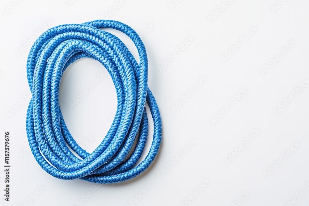 Poster jump rope is placed on white background with generous space around it