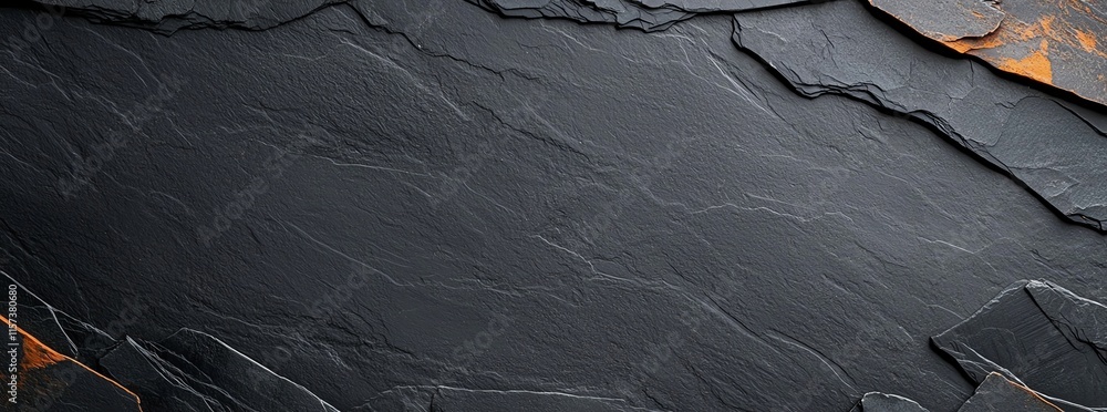 Poster a textured dark slate background with subtle variations and natural patterns, ideal for design proje