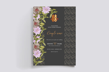 floral bridal shower invitation templates