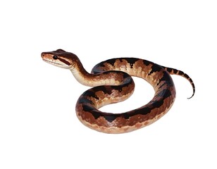 Obraz premium a snake isolated on white background create with ai