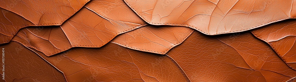 Poster abstract image of overlapping orange paper layers creating a textured and dynamic background perfect