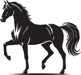 Horse vector silhouette