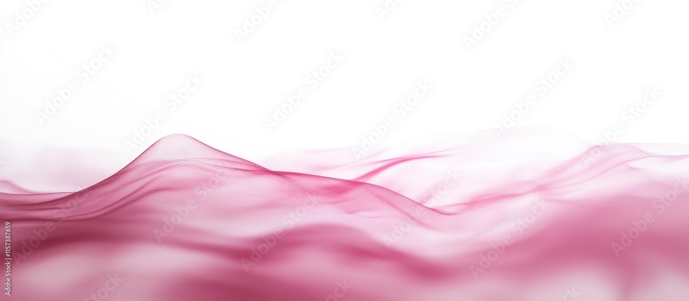 Poster elegant soft pink gradient waves background with empty space for text ideal for presentations and de