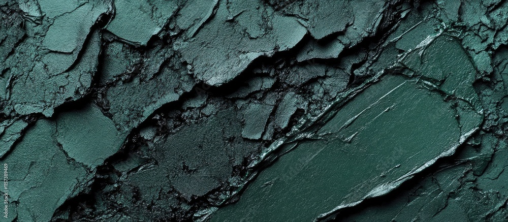 Poster textured dark green and black brushite surface with empty space for custom text and design elements