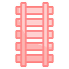Train Tracks Icon For Design Element
