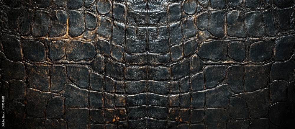 Poster crocodile skin texture featuring intricate patterns and ample space for your custom text or design e