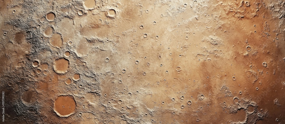 Poster stunning martian landscape showcasing craters and textures with ample empty space for text or design