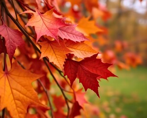 Obraz premium Autumn leaves
