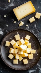 Cheese dices and slices picture