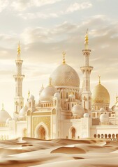 Fototapeta premium Ramadan and Eid al fitr concept backgrounds dates with traditional lantern Light Lamp and Tasbeeh, Ramadan Kareem Mubarak background
